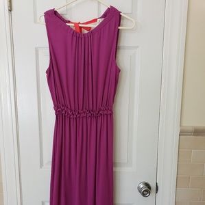 Kate Spade Dress Purple Katia Crepe Sheath Large